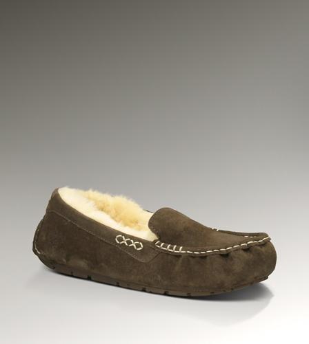 Ugg Outlet Ansley Chocolate Slippers 681729