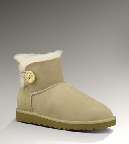 Ugg Outlet Bailey Button Mini Sand Boots 815243