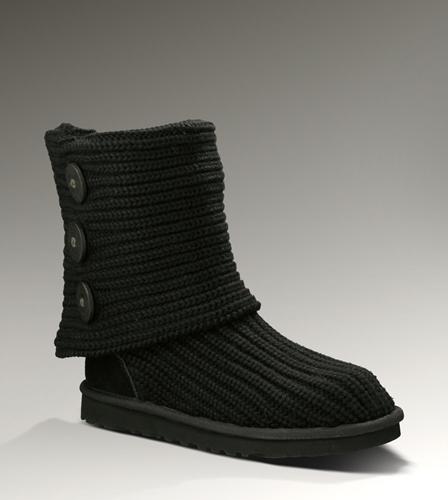Ugg Outlet Classic Cardy Black Boots 219765