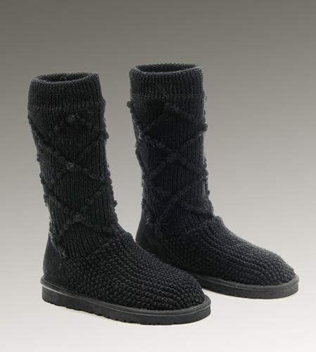 Ugg Outlet Classic Cardy Black Boots 613057