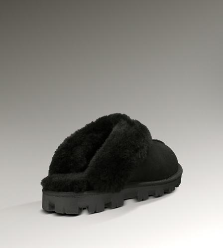 Ugg Outlet Coquette Black Slippers 026893