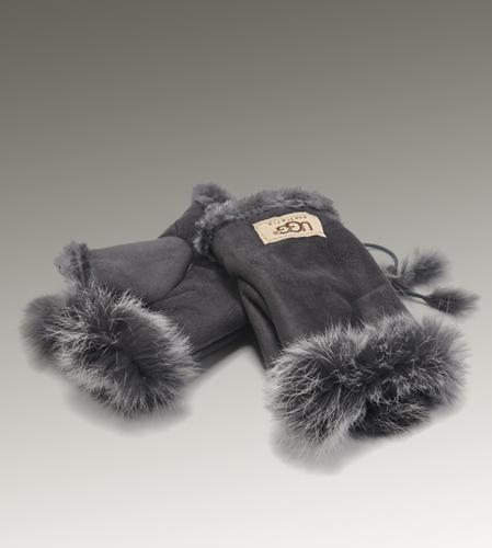 Ugg Outlet Fingerless Grey Glove 490781 - Click Image to Close