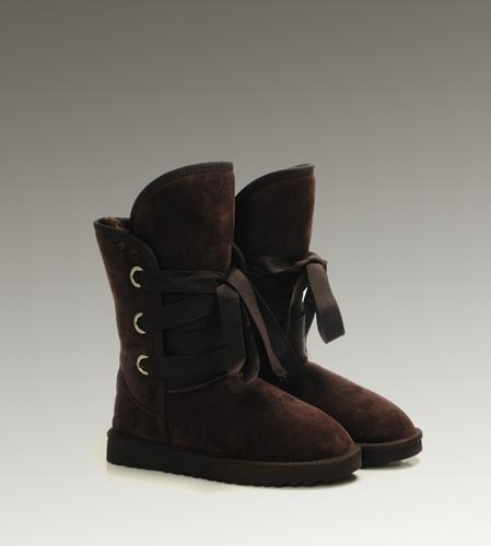 Ugg Outlet Roxy Short Chocolate Boots 205619