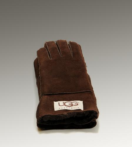 Ugg Outlet Turn Cuff Chocolate Glove 190524 - Click Image to Close